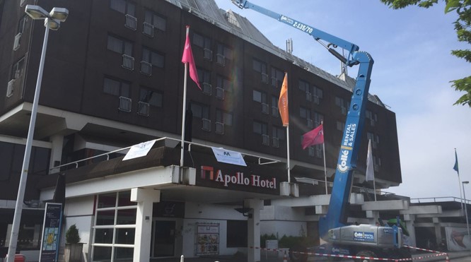 Gevelreiniging Apollo Hotel Lelystad